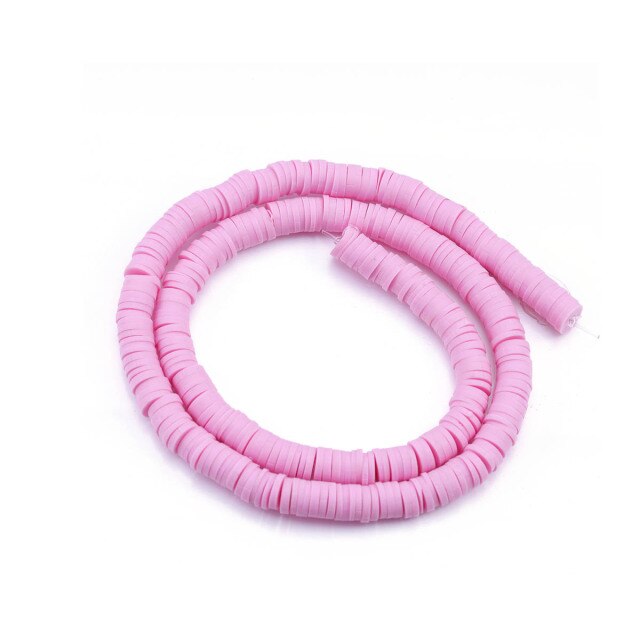 SUNNYCLUE Polymerton-Perlen 6 Mm, Weiß – 380–400 Stück, Flache Scheiben Für DIY Schmuck