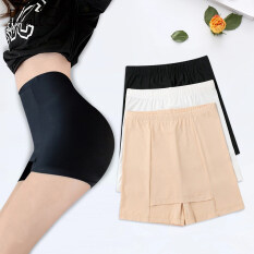 FallSweet Ice Silk High Waist Safety Pants Seamless Butt Lift Leggings Thin Sliming Fit Women’s Summer Shorts Double Layer Seamless Skirt Shorts