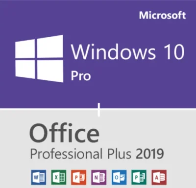 Windows10 Pro + Microsoft Office 2019 Professional Plus Bundle (USB PC)