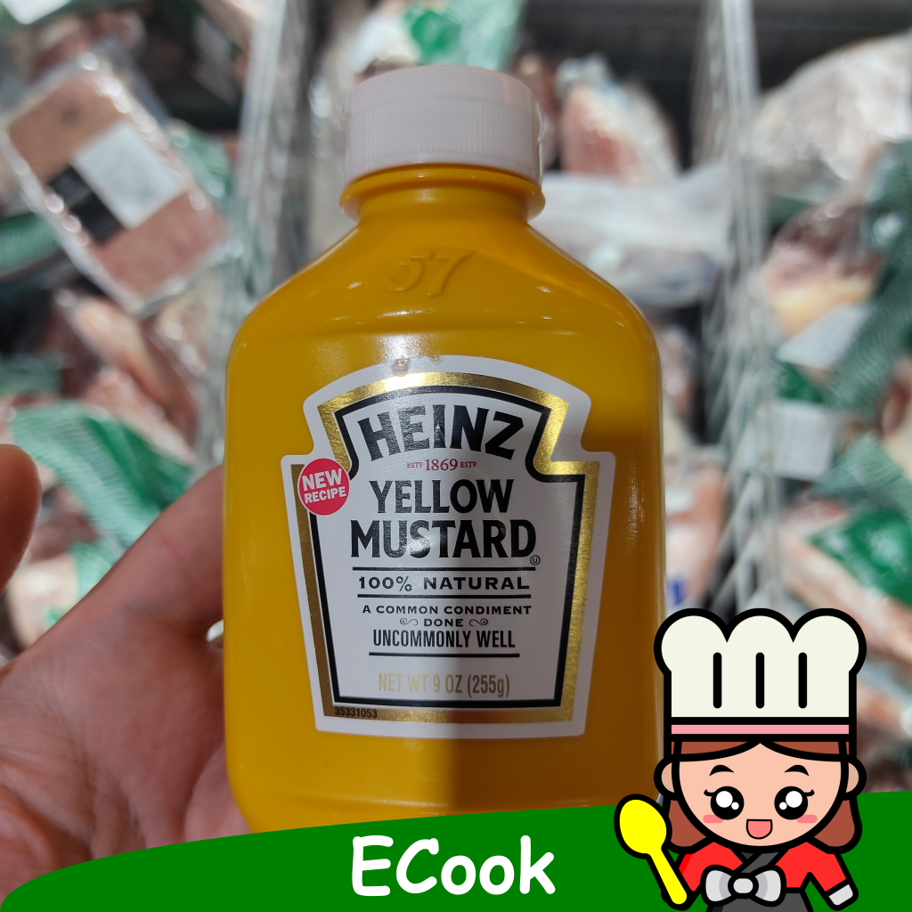 ecook เยลโล่ มัสตาร์ด ซอส ไฮนซ์ 255g heinz yellow mustard