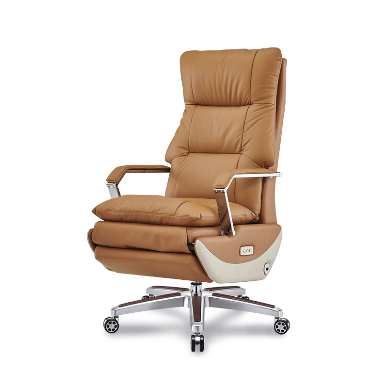 [10 years warranty] GAG Office Electric Leather chair Boss Chair Office Chair ก้าอี้ออฟฟิศ เก้าอี้บอส เก้าอี้หนังแท้ เก้าอี้คอมพิวเตอร์ หลังสูง Computer Chair Universal Wheel Simple Modern Lift Spinning Chair Manager Chair Supervisor Chair ราคา 49,900 บาท*ส่งฟรี