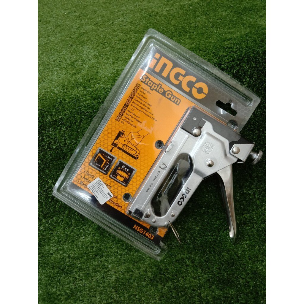 INGCO Staple Gun เครื่องยิงแม็กซ์ 4 14 มม แม็กซ์ยิงบอร์ด เครื่องยิง