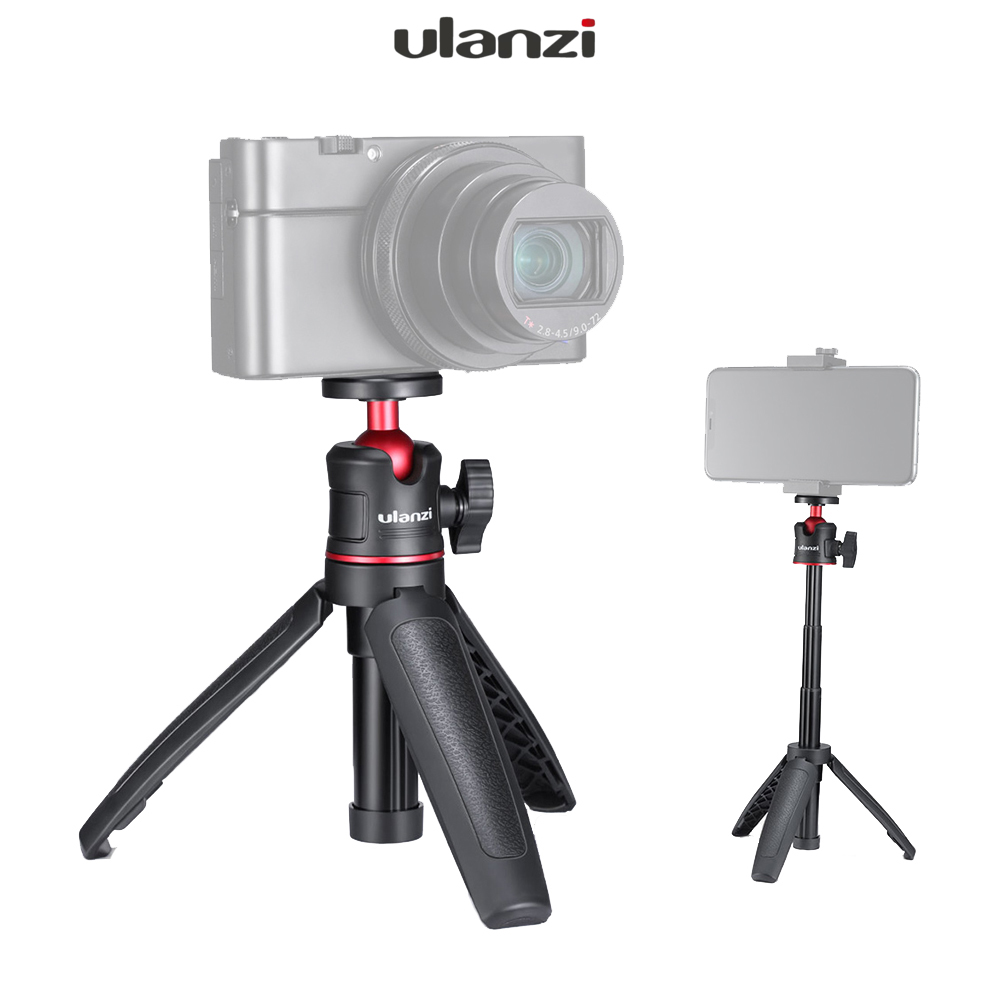 Ulanzi MT-08 Tripod ฺBlack  1/4 Screw To DSLR Cameras Smartphone  ขาตั้งกล้อง ขาตั้งสำหรับสมาทโฟนและกล้องขนาดเล็ก สีดำ