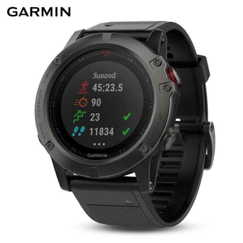 GARMIN SMARTWATCH รุ่น Fenix 5X Sapphire, Slate Gray, GPS Watch, SEA (รับประกันศูนย์ไทย 1 ปี)-