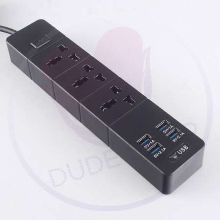 ปลั๊กไฟ พร้อมช่องเสียบไฟผ่าน USB 4 ช่อง รางปลั๊กพ่วง ปลั๊กพ่วง