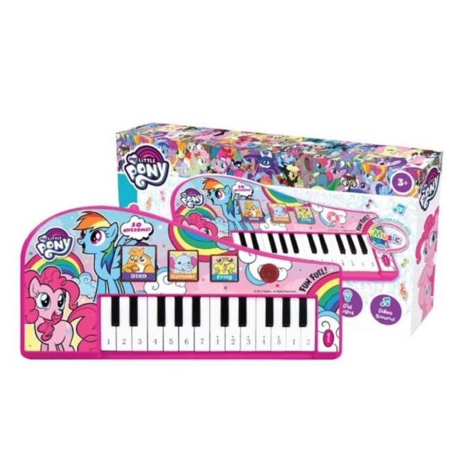 My Little Pony โพนี่ ของเล่น คีย์บอร์ด ดนตรีหรรษา ลายลิขสิทธิ์ (ขนาด กว้าง 32x ยาว16x สูง 4.5 Cm.)