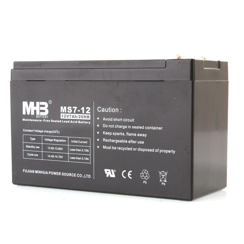 (ของแท้) จำนวน 1 ชิ้น MHB Battery 7Ah 12V 'By CKT' ประกัน 1 ปี