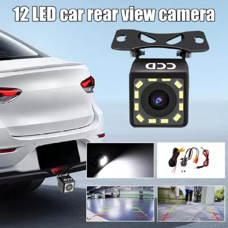 ภาพหน้าปกสินค้าจัดส่งที่รวดเร็ว กล้องถอยหลัง 170 องศา กล้องมองหลังรถยนต์ 12 LED กล้องถอยหลัง HD Night Vision กล้องมองหลังกันน้ำสำหรับรถยนต์ จากร้าน AM Fans-TH บน Lazada