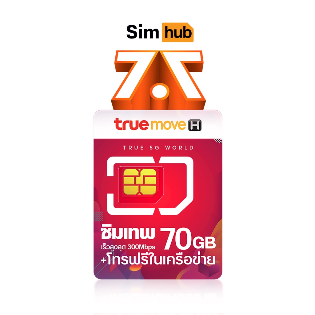 [ ตัวแทนทรู ] ซิมเทพ FAST 70 ซิมเน็ตแม็กสปีด ซิมรายปี ซิมโทรไม่อั้น ซิมโทรฟรีในเครือข่าย Max speed Sim ซิมเน็ต โปรรายปี Truemove ส่งฟรี By Simhub