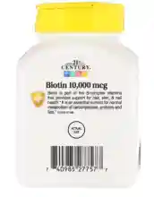 ภาพขนาดย่อของภาพหน้าปกสินค้า21st Century Biotin, Biotin ,Biotin 10000 mcg,120 Tablets ,ไบโอติน 120 เม็ด , ผมและเล็บ จากร้าน Drk3GM04 บน Lazada ภาพที่ 3