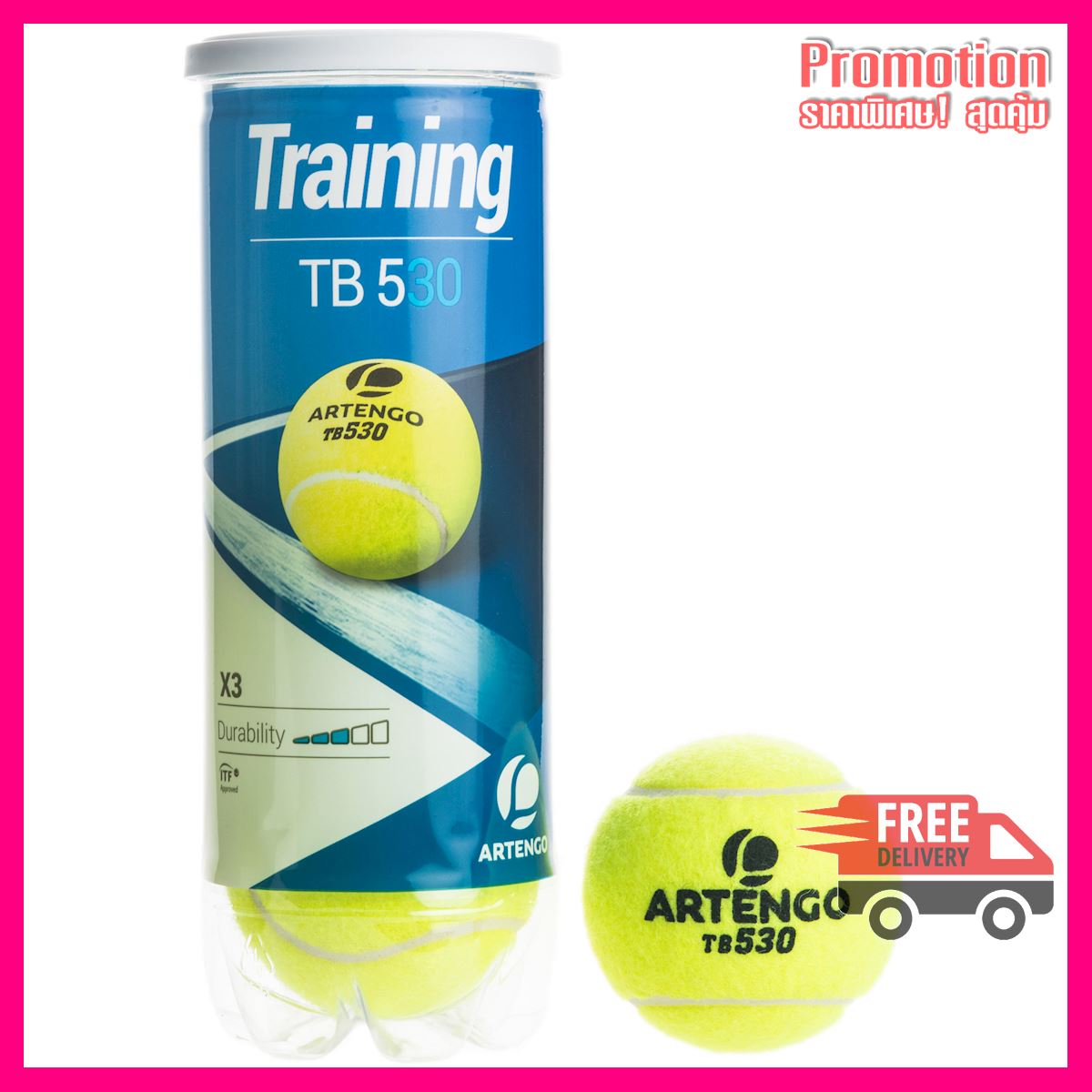 Tennis Balls TB530 3-Pack - Yellow