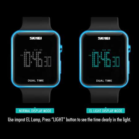 ซื้อ 1 แถม 1 (ของแท้ 100% ตั้งเวลาไทยให้ ส่งเร็ว ) SKMEI นาฬิกาข้อมือ ใส่ได้ทั้งชายหญิง จับเวลา ตั้งปลุก กันน้ำ สายเรซิ่น SK-1271 จาก ร้าน NINE FACE