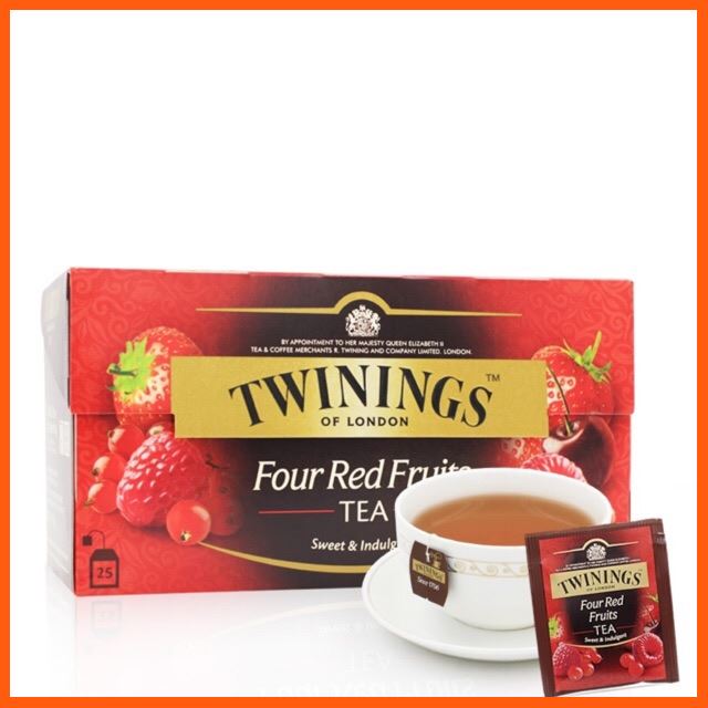 Sale Twinings Four Red Fruits Tea ชาทไวนิงส์ โฟร์ เรด ฟรุ้ต ชาและสมุนไพร