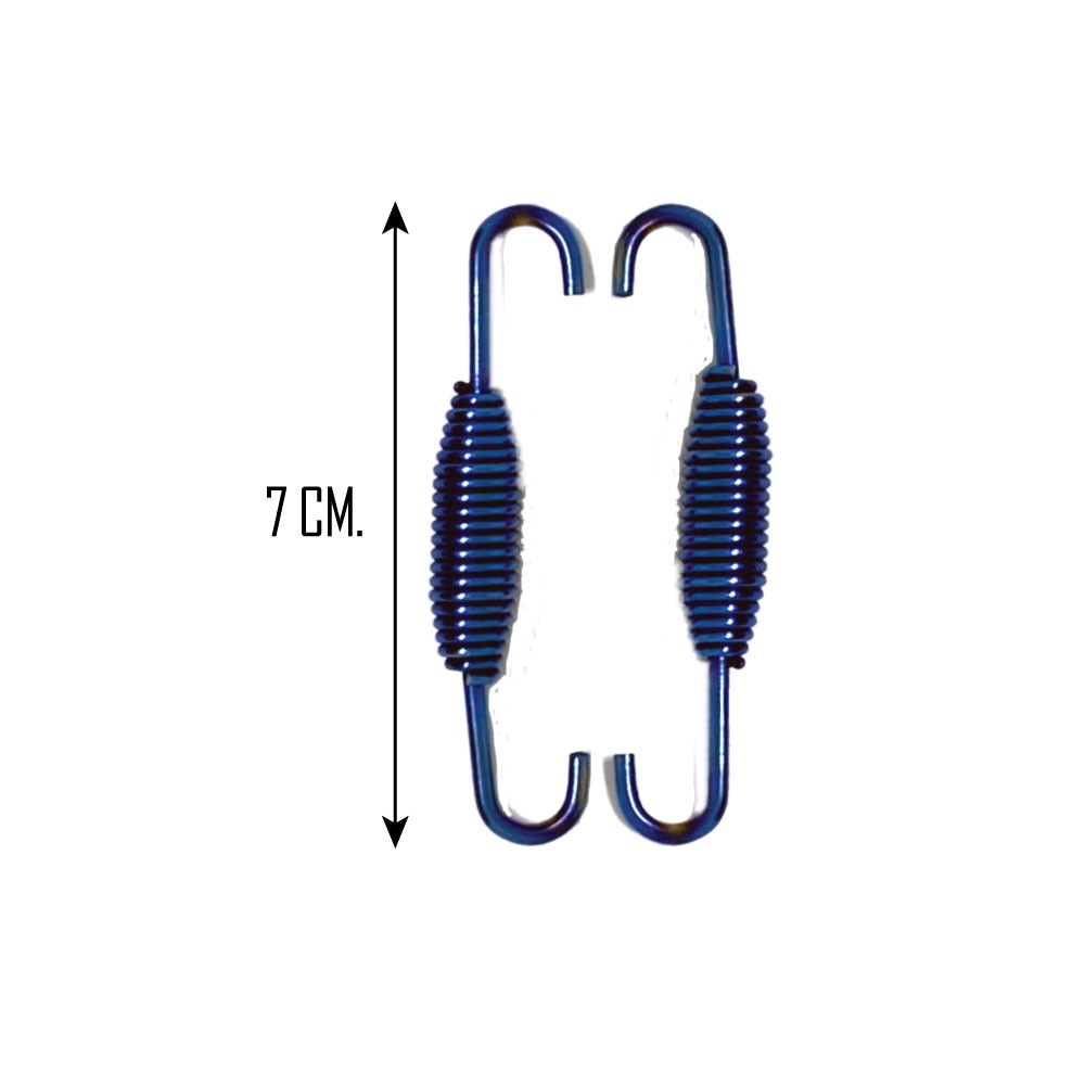 ลดราคาพิเศษ สปริงท่อไอเสีย (ทำสีน้ำเงิน - ม่วง) ยาว 7 ซม.  ราคาถูก โปรโมชั่นพิเศษ ท่อไอเสีย ท่อไอเสียเวฟ ปลายท่อ ท่อส