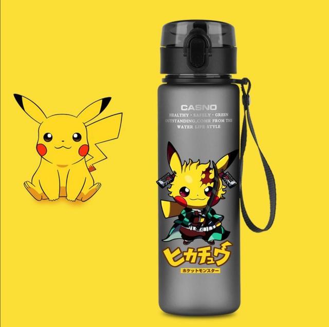 380ML Pokemon Pikachu Gengar Stainless Steel Thermos Bottle Anime Boy  Portable Thermos Cup Bullet Cover Students