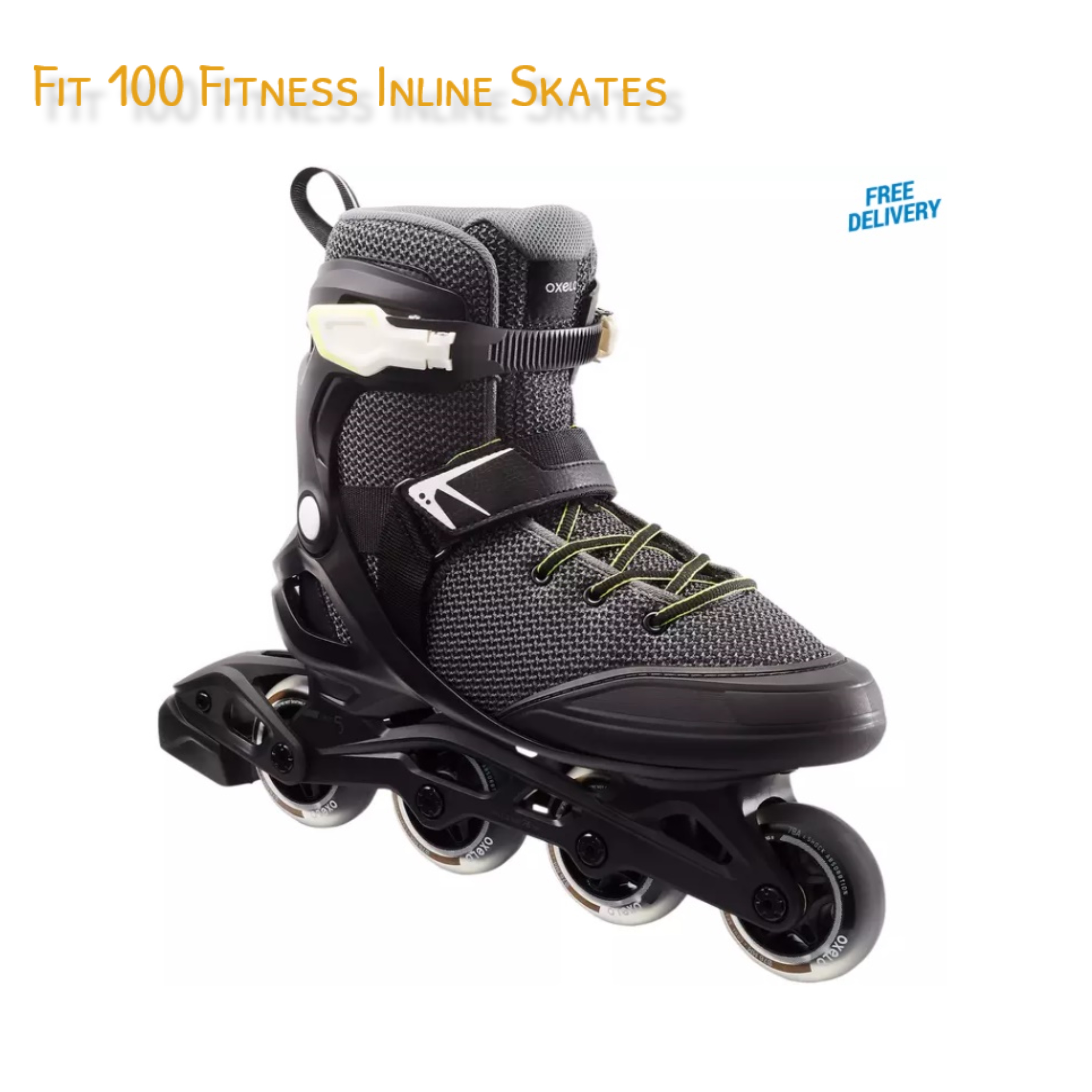 รองเท้า อินไลน์สเก็ต เพื่อการออกกำลังกาย รุ่น Fit100 Fitness Inline Skates
