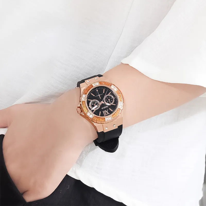 ภาพสินค้านาฬิกา Geneva สไตล์ปู ไปรยา อินเทรนด์สุดๆ สายเรซิน นาฬิกาข้อมือผู้หญิง มาใหม่ล่าสุด พร้อมกล่อง จากร้าน Minutemore บน Lazada ภาพที่ 3