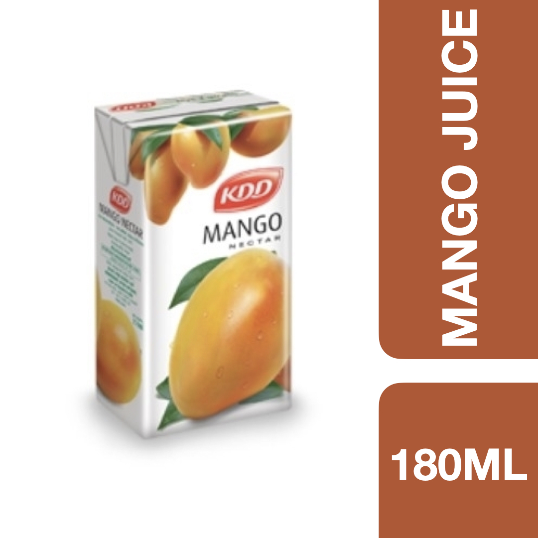 KDD Mango Juice 180ml ++ เคดีดี น้ำมะม่วง 180มล