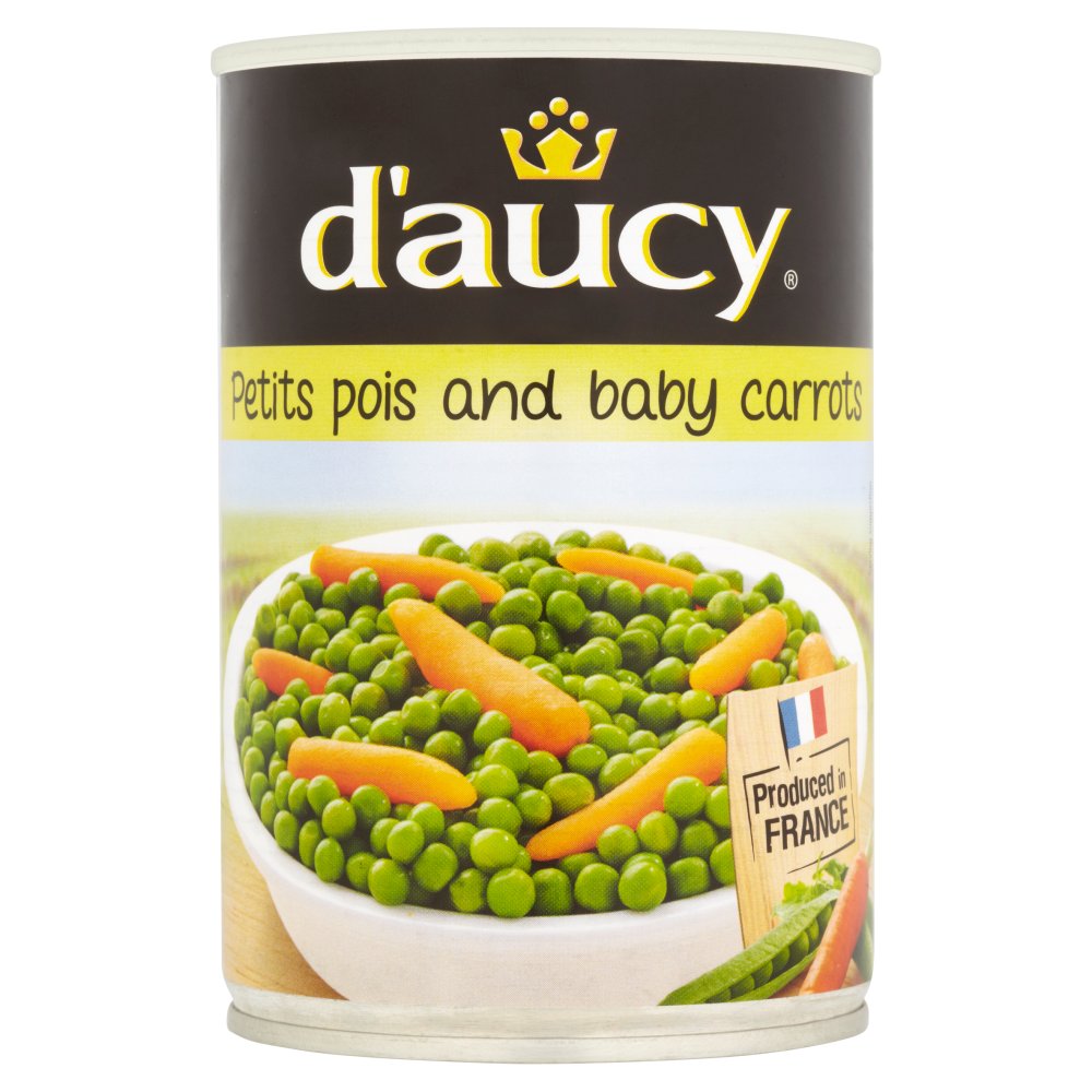 d’aucy Petits Pois and Baby Carrots - 400g Can