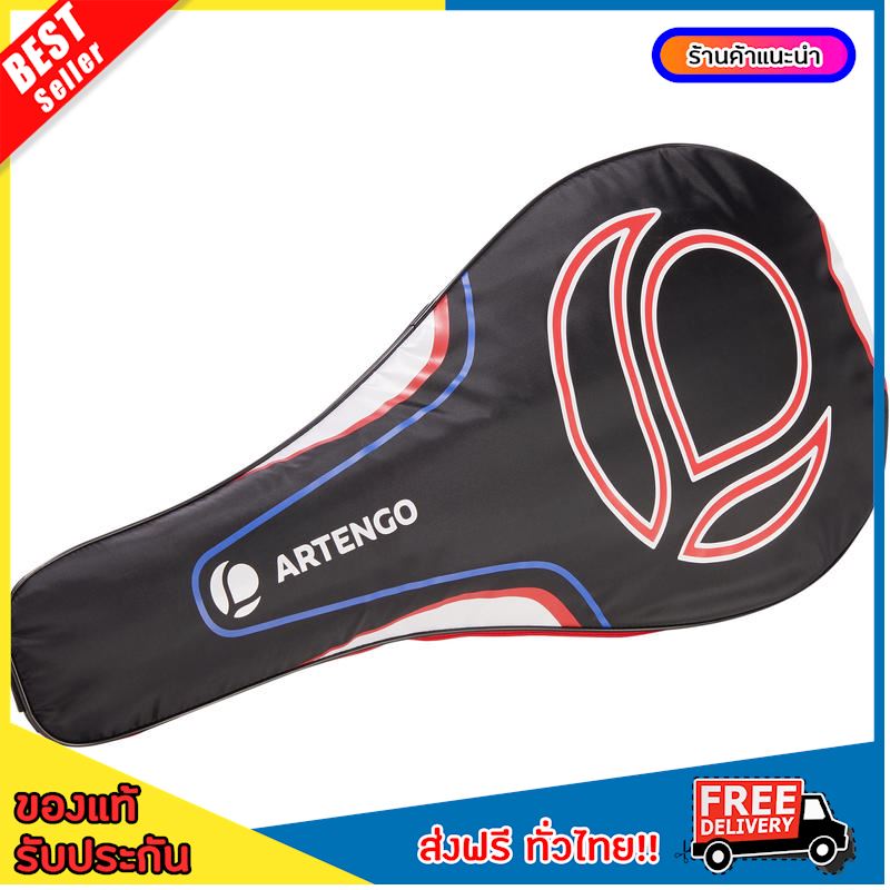 [BEST DEALS] Adult Tennis Racket Sleeve - Black/Red/White ,tennis [FREE SHIPPING]