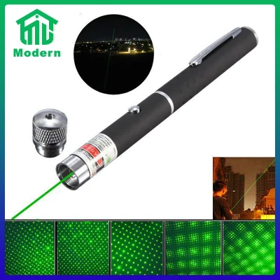 Modern เลเซอร์เขียว Green Laser Pointer 500 mW ปากกาเลเซอร์ เลเซอร์แรงสูง เลเซอร์ สีเขียว จุดกระเจิง เลเซอร์ระยะไกล 3 km