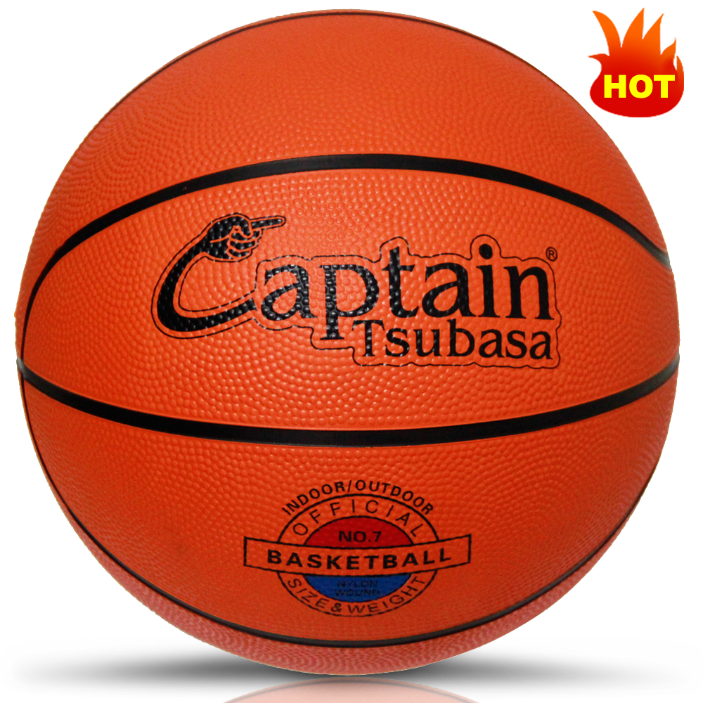 Captain Tsubasa Basketball ลูกบาสเกตบอล ลูกบาส รุ่น B7R เบอร์ 7 สีส้ม (ไม่ได้เติมลม)