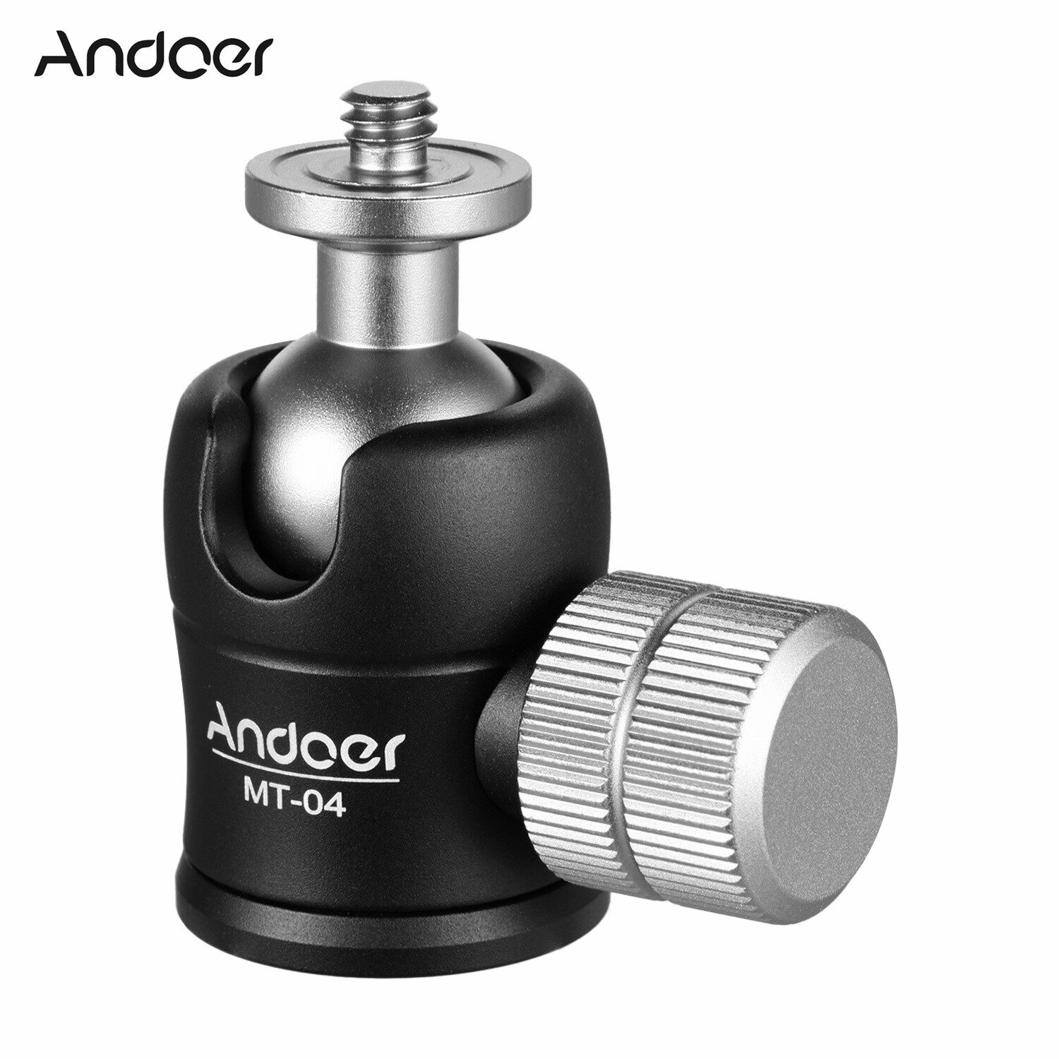 Andoer MT-04 Mini Ball Head 360 Degrees Panoramic Ballhead with Standard 1