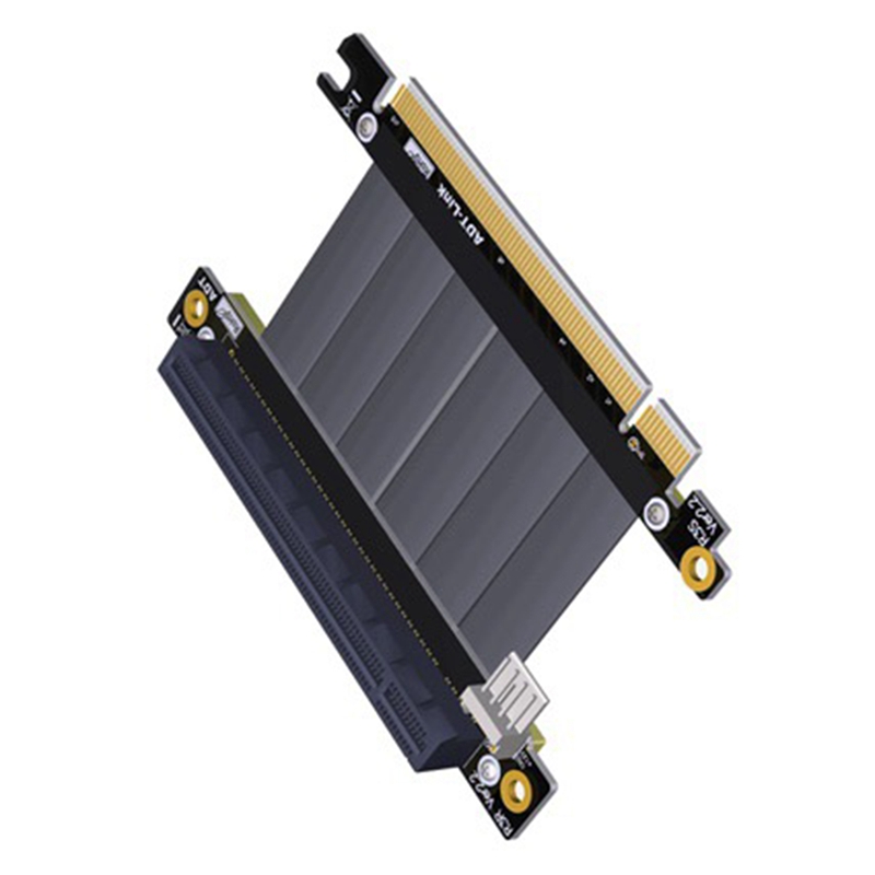 R33SR-PW PCIE X16สำหรับ PCIE X16สายพ่วง270 ° Inverted สายเคเบิล128G/Bps สำหรับ RTX3060 ETH BTC Miner