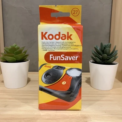 กล้องใช้แล้วทิ้ง Kodak funsaver 27 รูป iso 800 ถ่ายดีไวต่อแสง