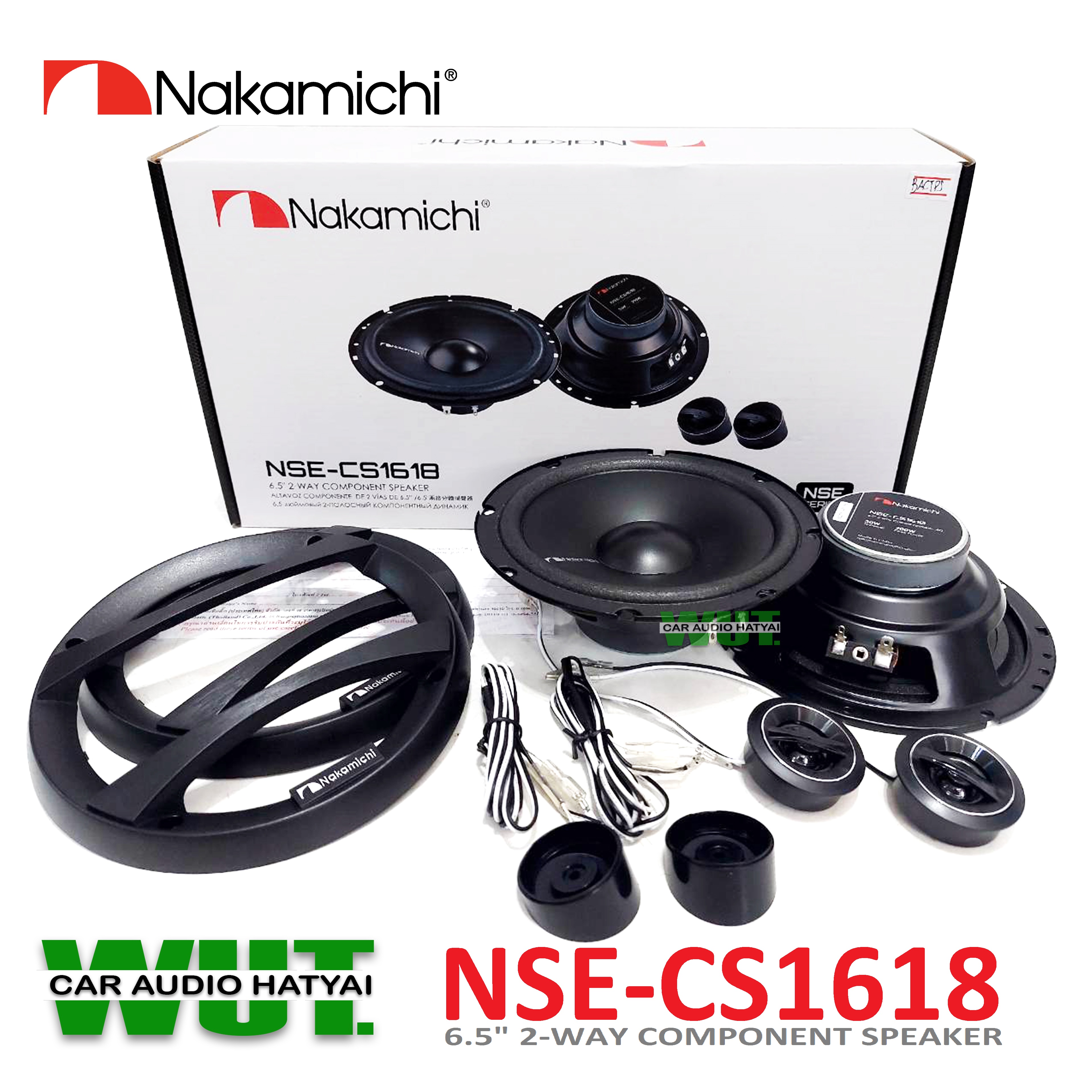 Nakamichi เครื่องเสียงรถยนต์ลำโพงเสียงกลางแหลม 6.5 นิ้ว 2ทาง 2Way (แยก ...