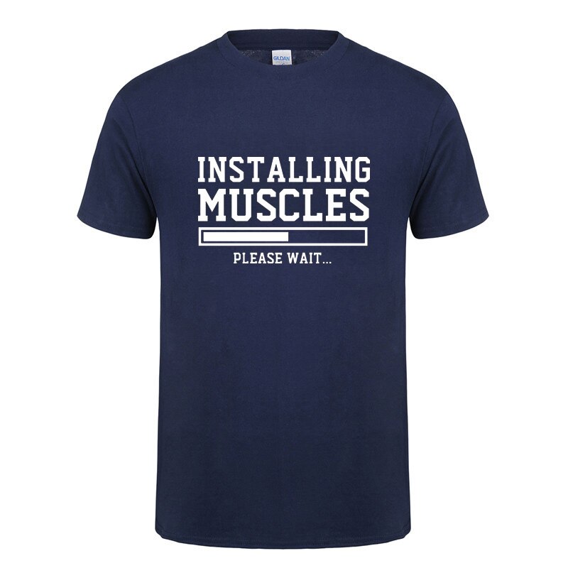 INSTALLING MUSCLES T Shirt Funny Birthday Gifts For Men Dad Father