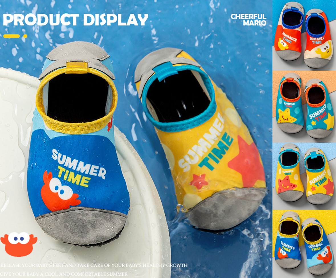 รองเท้าเดินชายหาดเด็ก รองเท้าว่ายน้ำ รองเท้าดำน้ำ รองเท้าเที่ยวทะเล สำหรับเด็กคุณภาพดี