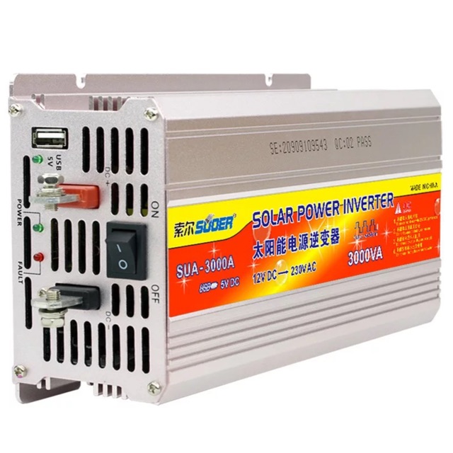 SUOER (NIKYTEK) อินเวอร์เตอร์ 3000W ( 3000VA ) 850W SUOER Inverter ...