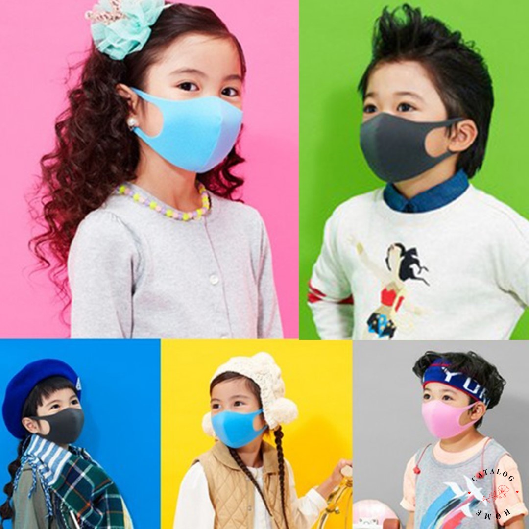 ꕥCatalog Homeꕥ ผ้าปิดจมูก สำหรับเด็ก ป้องกันฝุ่น เชื้อโรค ไวรัส มี 5 สี