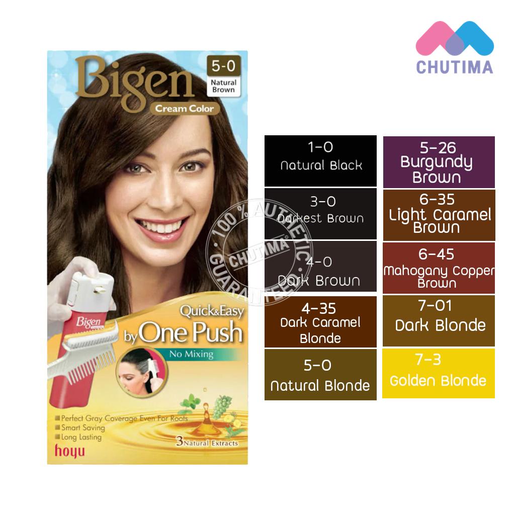 บีเง็น วันพุช ง่าย จบแค่  กด  บีเง็น ครีมคัลเลอร์ / Bigen Cream Color One Push