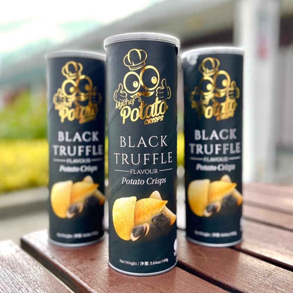 (พร้อมส่ง)My Chef Black Truffle Potato Chips Crisps มันฝรั่งรสเห็ดทรัฟ