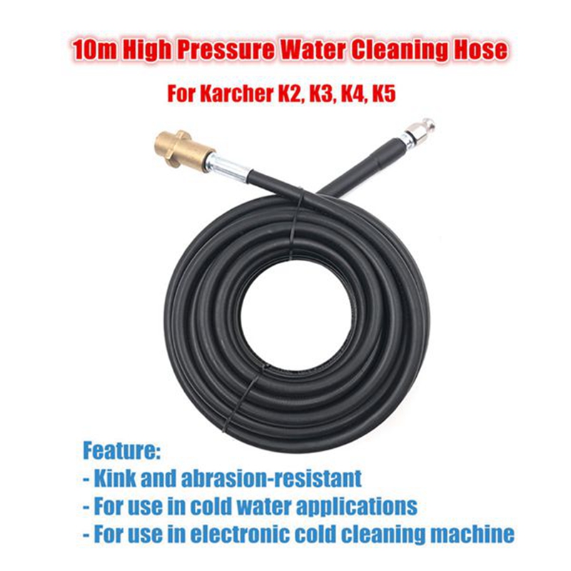 10 M K-Type Nozzle Pressure Washer High Pressure Water Hose for Washing Sewer and Sewage Pipe Cleaning for Karcher