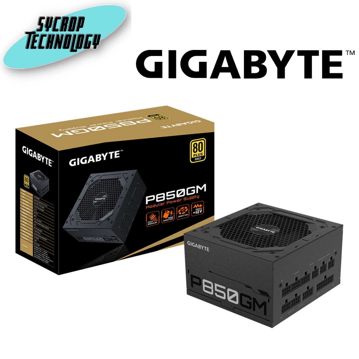 อุปกรณ์จ่ายไฟ GIGABYTE POWER SUPPLY P1000GM 1000W 80 PLUS GOLD ประกัน