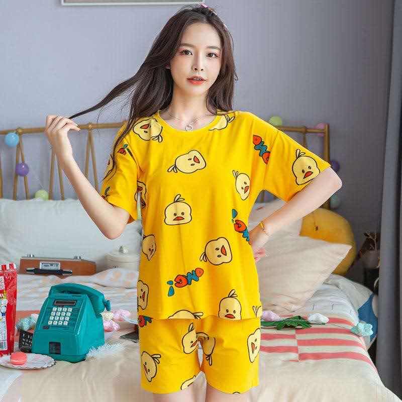 88-01 ชุดนอนลายการ์ตูนน่ารักๆ แขนสั้น-ขาสั้น - Fashion shirt shop ...