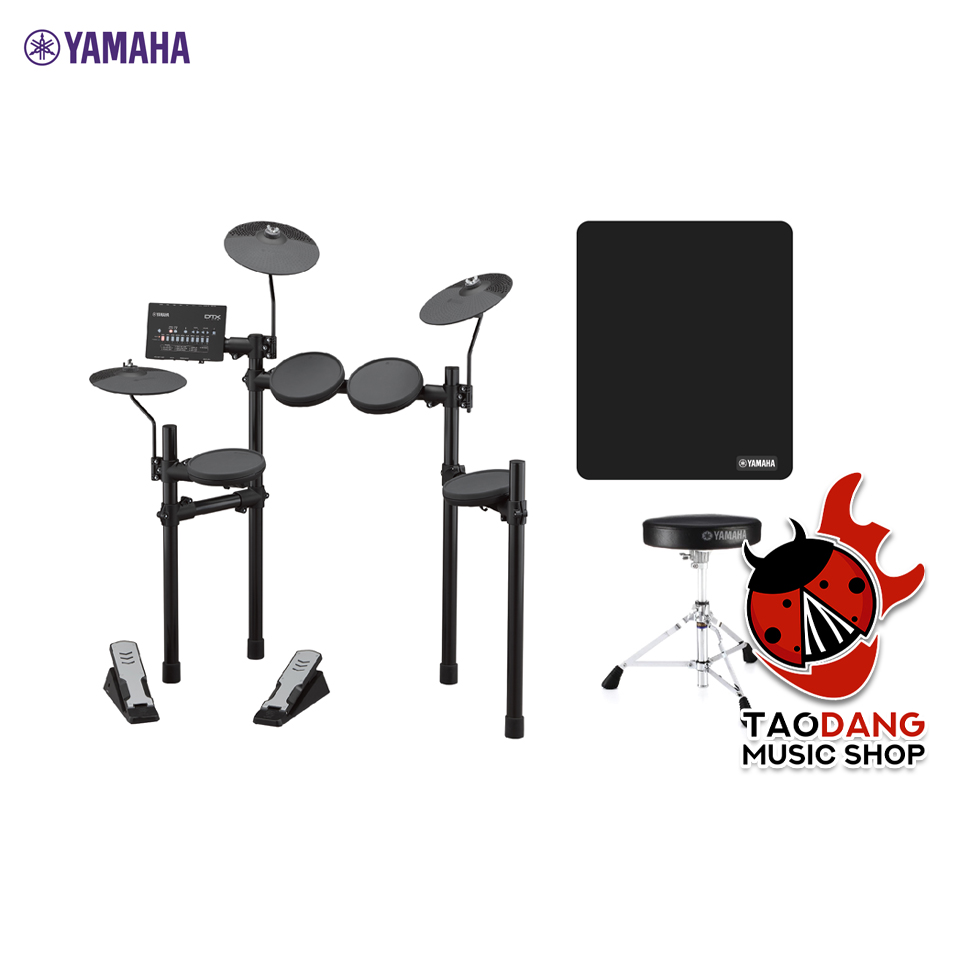 YAMAHA DTX402K Electric Drum กลองชุดไฟฟ้ายามาฮ่า รุ่น DTX402K + Drum Stool เก้าอี้กลอง + Drum Map