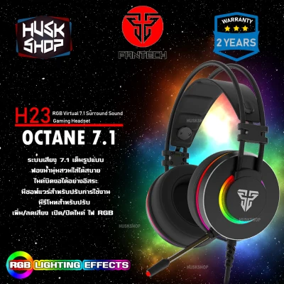 หูฟังเกมมิ่ง RGB 7.1 Fantech HG23 Octane Gaming Headset หูฟังคอม ประกันศูนย์ 2 ปี