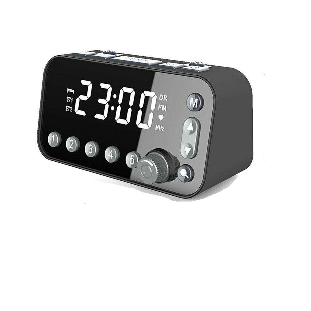 Dab+fm Radio Clock Alarm Led Digital Sleep Bedside Dual Timer Large 