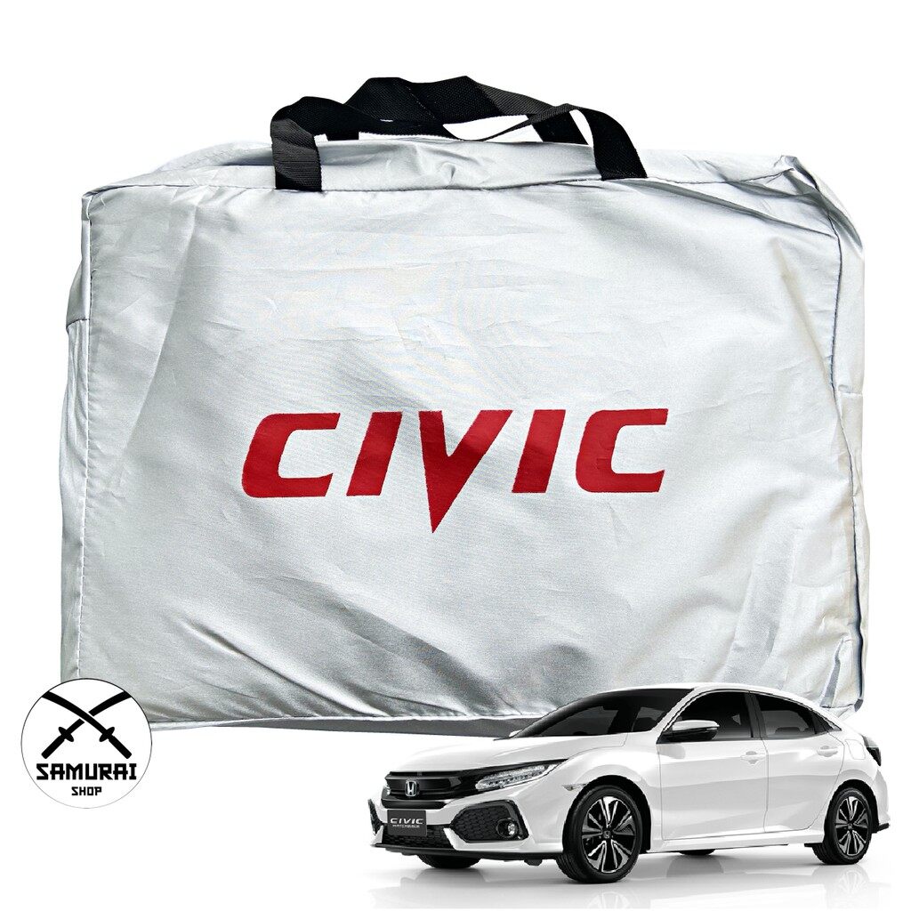 ผ้าคลุมรถยนต์ Civic FC-FK-FB-FD ตรงรุ่น Silver Coat ทนแดด  เนือผ้าไม่ละลาย