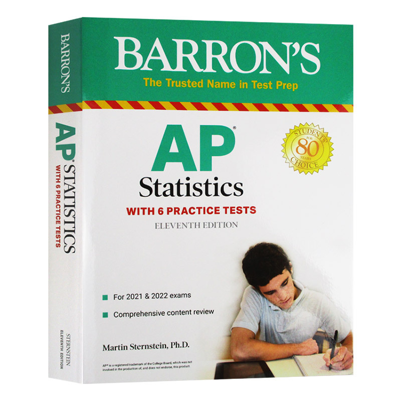 Original English book, balang AP statistics with 6 practice tests Lazada