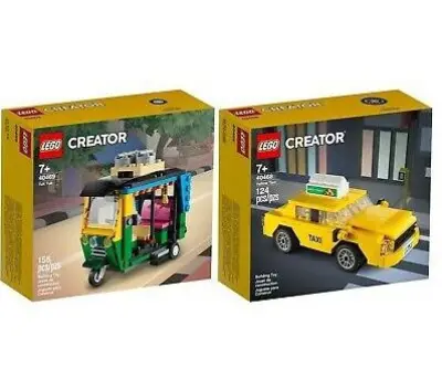 LEGO CREATOR -Set Yellow Taxi 40468 & Tuk Tuk 40469 (set แพ็คคู่ 2 แบบ)