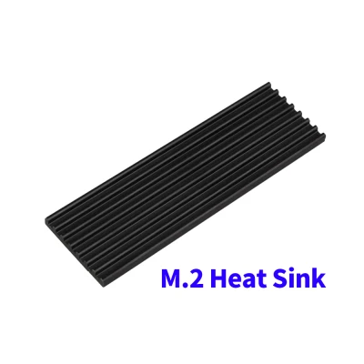Heat Sink M.2 Solid State Drive Heat Sink M.2 2280 SSD Radiator M.2 SSD Cooling Vest Black