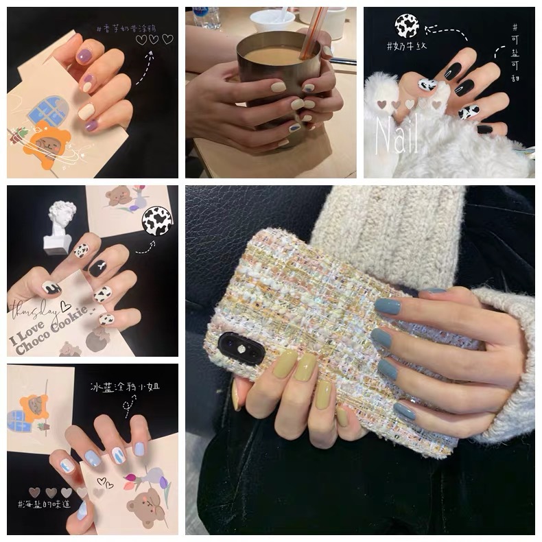 Nhãn Dán Làm Móng Sữa Dán Móng Tay Móng Dán Móng Tay Dán Dán Mong Tay Miếng Dán Móng Tay Sticker Dán Móng Tay
