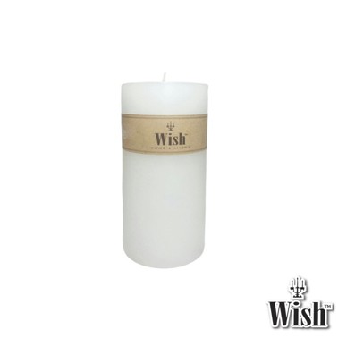 Hot Sale  ค่าจัดส่ง  Pillar Candle เทียนแท่ง สีขาว ไร้ควัน ไร้กลิ่น ขนาด กว้าง 3 นิ้ว x สูง 6 นิ้ว (1 ต้น ราคา 230 ) ราคาถูก เทียนหอม เทียนหอมคริสมาส