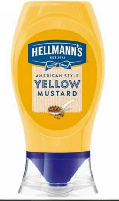 Hellmann’s American Style Yellow Mustard 260g เฮลแมนส์ อเมริกัน สไตล์ เยลโล่ว มัสตาร์ด 260กรัม