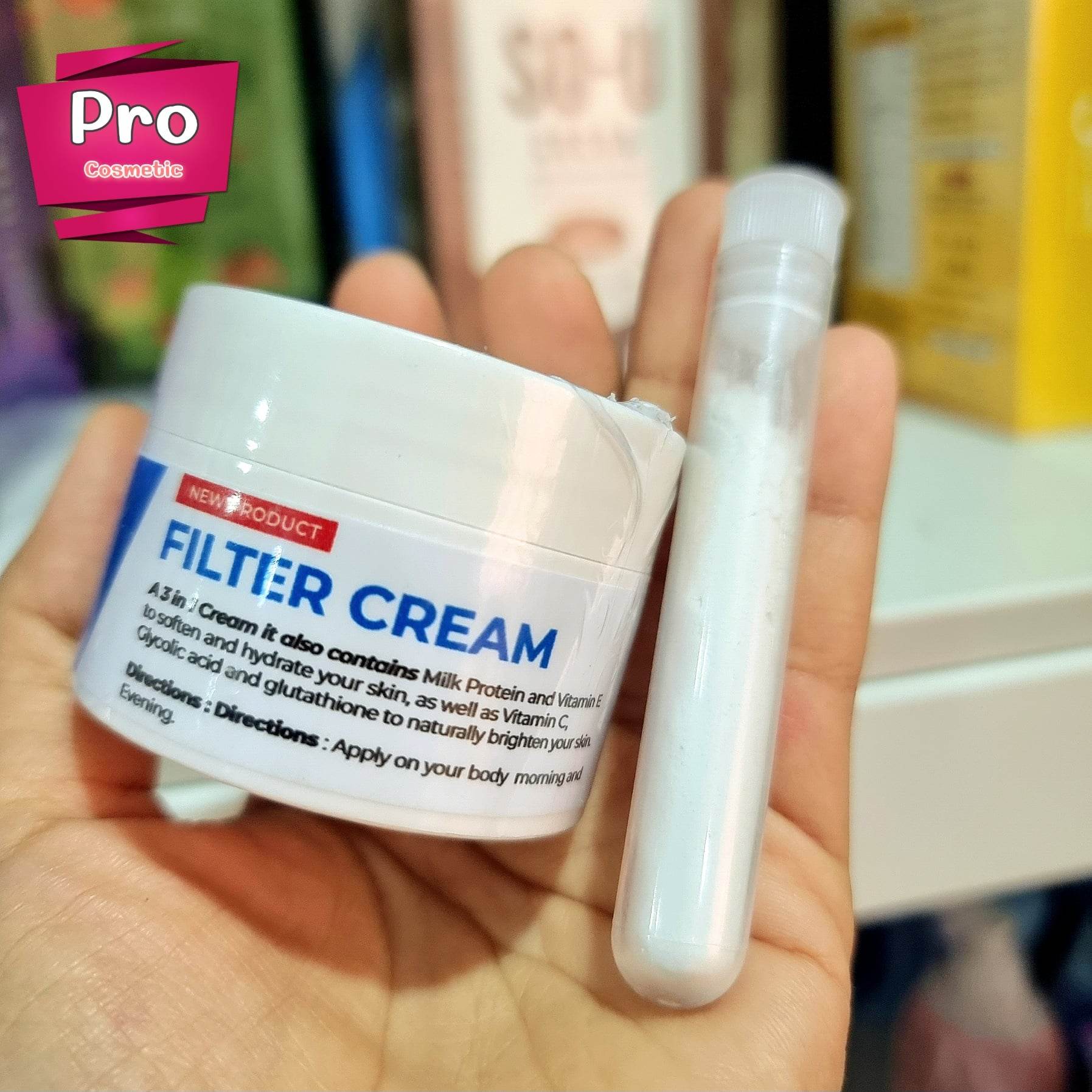 หัวเชื้อตัวยา ครีมฟิลเตอร์ Filter cream (แถมผงกลูต้าเพียว) ขนาด 30 กรัม